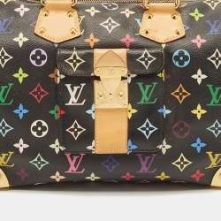 Pre Owned Louis Vuitton Black Monogram Multicolore Canvas Speedy 30 Bag