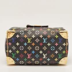 Pre Owned Louis Vuitton Black Monogram Multicolore Canvas Speedy 30 Bag