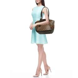 Pre Owned Louis Vuitton Damier Ebene Canvas Verona MM Bag