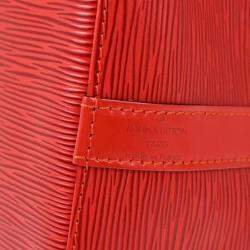 مملوكة مسبقًا Louis Vuitton Red Epi Petite Noe Bucket Shoulder Bag