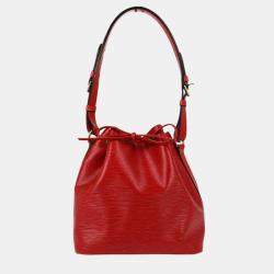 مملوكة مسبقً ا Louis Vuitton Red Epi Petite Noe Bucket Shoulder Bag