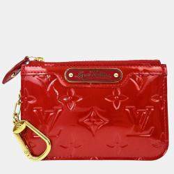 Louis Vuitton Red Vernis Pochette Cles NM Coin Purse Wallet