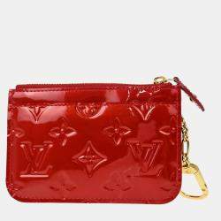 Louis Vuitton Red Vernis Pochette Cles NM Coin Purse Wallet