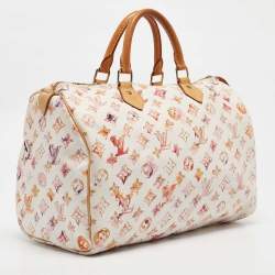 Louis Vuitton Monogram Canvas Watercolor Aquarelle Richard Prince Speedy 35 Bag