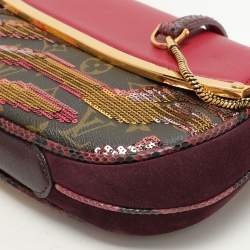 Louis Vuitton Multicolor Monogram Canvas and Sequin Savage Club Clutch