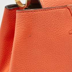 Louis Vuitton Orange Taurillon Leather Capucines BB Bag