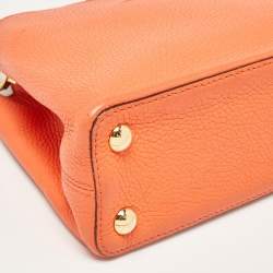 Louis Vuitton Orange Taurillon Leather Capucines BB Bag