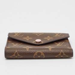 Louis Vuitton Rose Ballerine Monogram Canvas Victorine Wallet