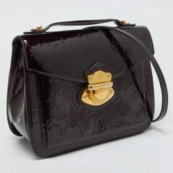 Pre Owned Louis Vuitton Amarante Monogram Vernis Mirada Bag