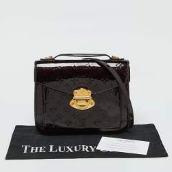Pre Owned Louis Vuitton Amarante Monogram Vernis Mirada Bag