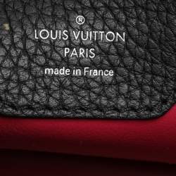 Louis Vuitton Black Leather and Python Trim Capucines PM Bag