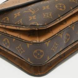 Pre Owned Louis Vuitton Monogram Reverse Canvas Pochette Metis Bag
