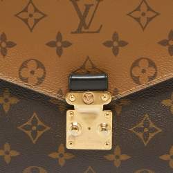 Pre Owned Louis Vuitton Monogram Reverse Canvas Pochette Metis Bag
