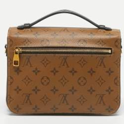 Pre Owned Louis Vuitton Monogram Reverse Canvas Pochette Metis Bag