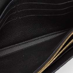 Louis Vuitton Black Monogram Empreinte Leather Sarah Wallet