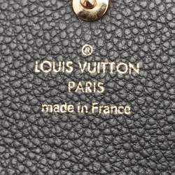 Louis Vuitton Black Monogram Empreinte Leather Sarah Wallet