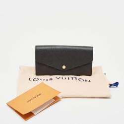 Louis Vuitton Black Monogram Empreinte Leather Sarah Wallet