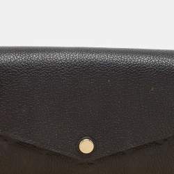Louis Vuitton Black Monogram Empreinte Leather Sarah Wallet