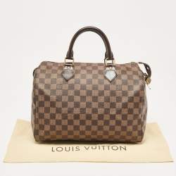 Pre Owned Louis Vuitton Damier Ebene Canvas Speedy 30 Bag