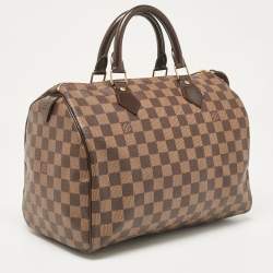 Pre Owned Louis Vuitton Damier Ebene Canvas Speedy 30 Bag