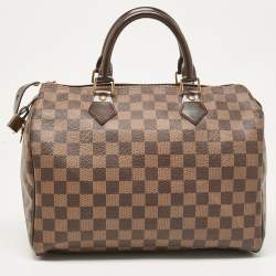 Pre Owned Louis Vuitton Damier Ebene Canvas Speedy 30 Bag