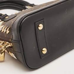 Louis Vuitton Monogram Macassar Canvas Studded Alma BB Bag