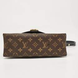 Louis Vuitton Black Epi Leather and Monogram Canvas Saint Michel Bag