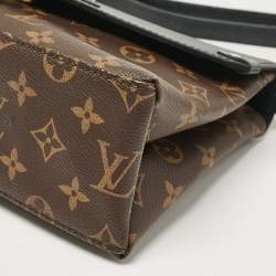 Louis Vuitton Black Epi Leather and Monogram Canvas Saint Michel Bag