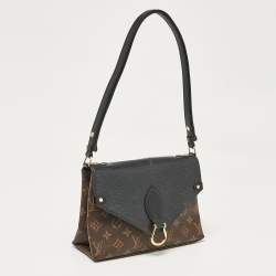 Louis Vuitton Black Epi Leather and Monogram Canvas Saint Michel Bag