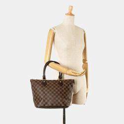 Pre Owned Louis Vuitton Brown Damier Ebene Saleya PM