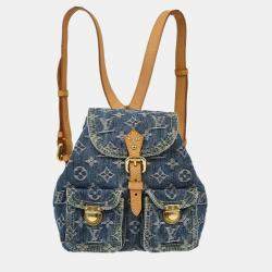 Louis Vuitton Blue Monogram Denim Sac A Dos Pm Backpack