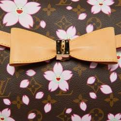 Pre Owned Louis Vuitton x Takashi Murakami Monogram Cherry Blossom Sac Retro Bag