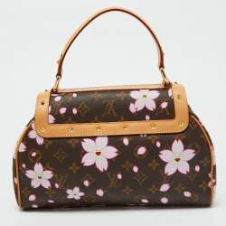 Pre Owned Louis Vuitton x Takashi Murakami Monogram Cherry Blossom Sac Retro Bag