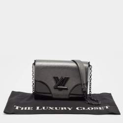 مملوكة مسبقًا Louis Vuitton Anthracite Nacre/Black Epi Leather Twist MM Bag