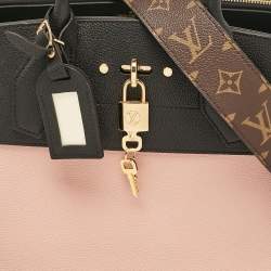 Louis Vuitton Black/Pink Leather City Steamer MM Bag