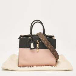 Louis Vuitton Black/Pink Leather City Steamer MM Bag