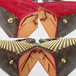 Pre Owned Louis Vuitton Monogram Iconoclast Studded Pony Handbag