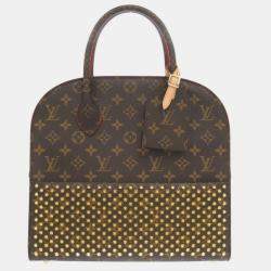 Pre Owned Louis Vuitton Monogram Iconoclast Studded Pony Handbag