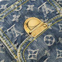 Louis Vuitton Blue Monogram Denim Baggy GM Shoulder Bag