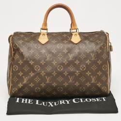 Pre Owned Louis Vuitton Monogram Canvas Speedy Bandouliere 35 Bag