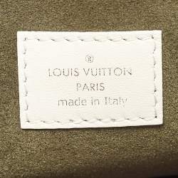 Louis Vuitton Cream Monogram Embossed Leather Coussin PM Bag