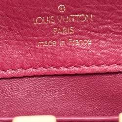 Pre Owned Louis Vuitton Magenta Pink Ostrich Capucines Mini Bag