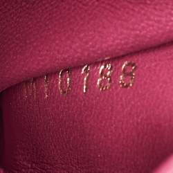 Pre Owned Louis Vuitton Magenta Pink Ostrich Capucines Mini Bag