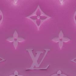 مملوكة مسبقًا Louis Vuitton Orchid Monogram Embossed Puffy Leather Coussin BB Bag