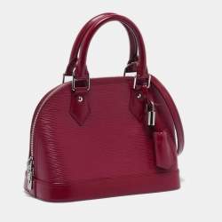Pre Owned Louis Vuitton Fuchsia Epi Leather Alma BB Bag