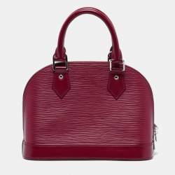 Pre Owned Louis Vuitton Fuchsia Epi Leather Alma BB Bag