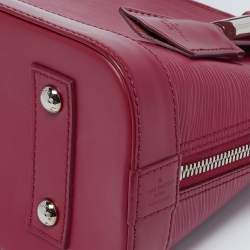 Pre Owned Louis Vuitton Fuchsia Epi Leather Alma BB Bag
