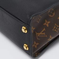 Pre Owned Louis Vuitton Black Monogram Canvas and Leather On My Side PM Bag