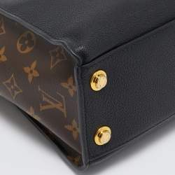 Pre Owned Louis Vuitton Black Monogram Canvas and Leather On My Side PM Bag