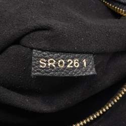 Pre Owned Louis Vuitton Black Monogram Canvas and Leather On My Side PM Bag